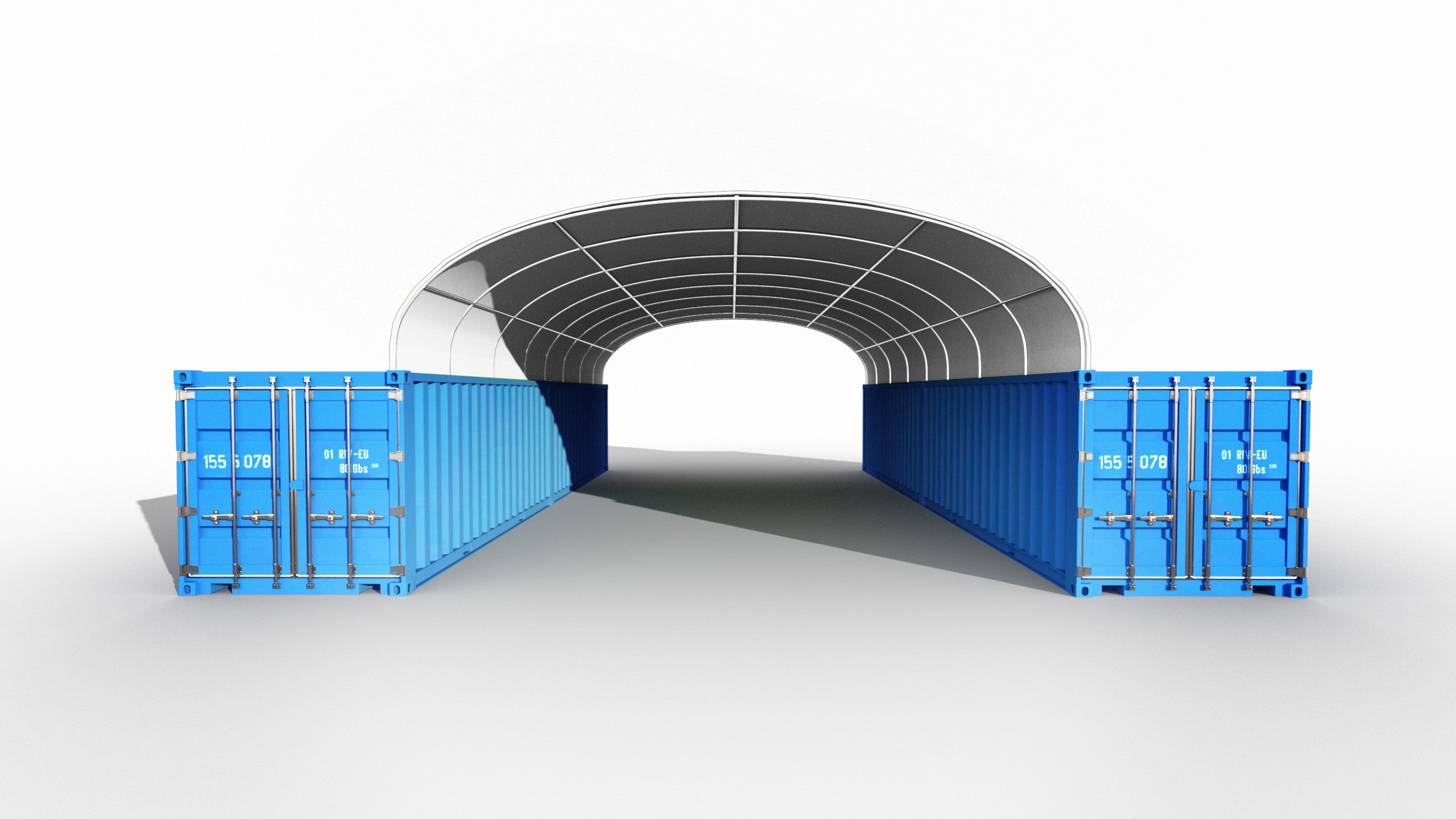 10x12 m Acoperisuri Container  - 120m2 - alb