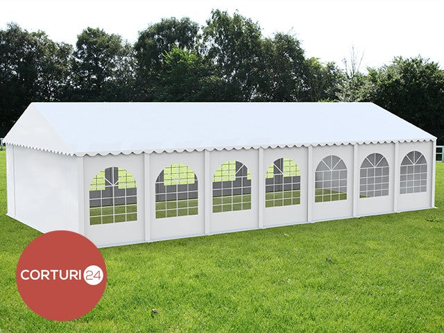 6X14 m Cort Evenimente PROFESSIONAL XXL, PVC alb