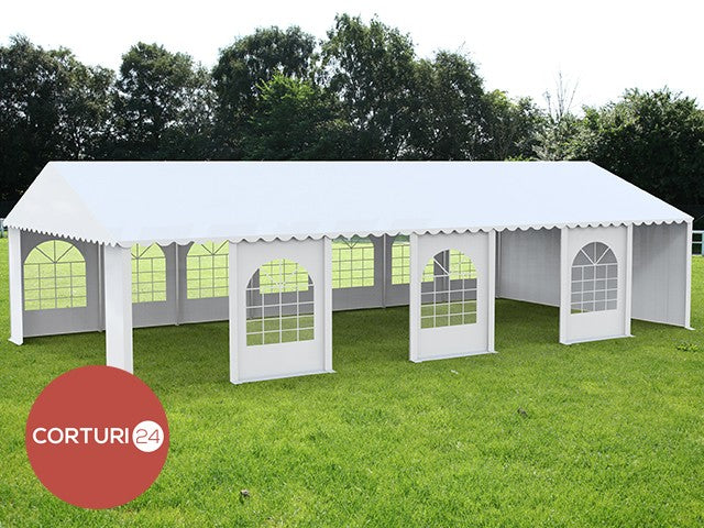 6X14 m Cort Evenimente PROFESSIONAL XXL, PVC alb