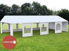 6X14 m Cort Evenimente PROFESSIONAL XXL, PVC alb