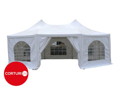 8,9x6,5m Pagoda 350 g/m2 PVC, alb