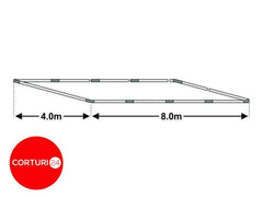 Cadru baza cort 4x8m